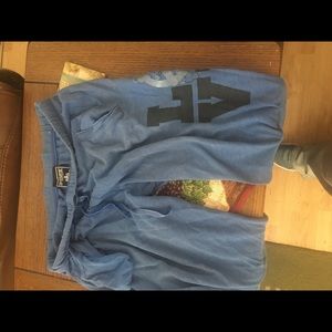 Pink sweat pants, size M but seems large